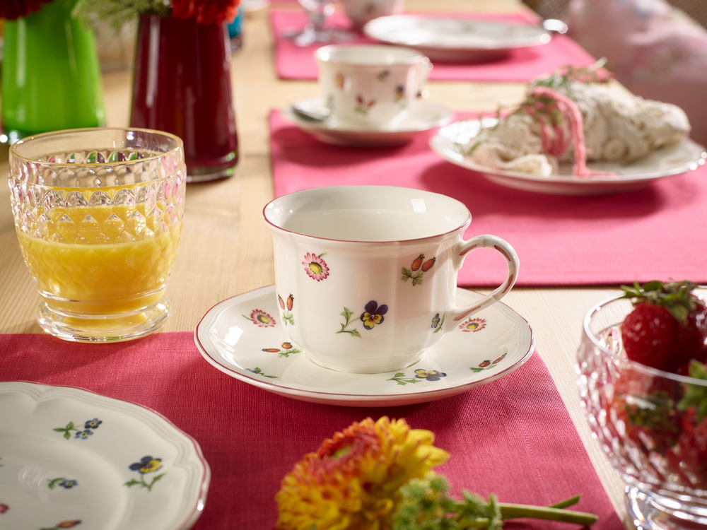 Villeroy & Boch Чашка с блюдцем Petite Fleur 350 мл для завтрака 10-2395-1240+10-2395-1250