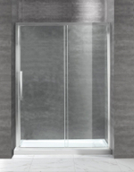 Душевая дверь в нишу Cezares Lux Soft W-BF-1 140 профиль Хром стекло прозрачное