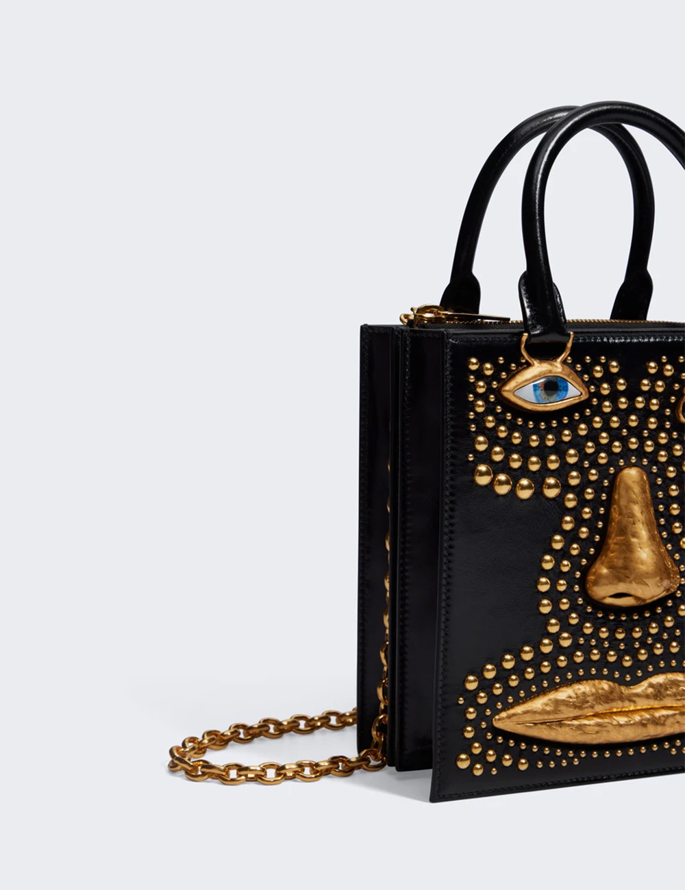 Сумка Schiaparelli Face Bag "Glossy Black"
