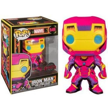 Фигурка Funko POP! Bobble: Marvel: Black Light: Iron Man (Exc) 48846