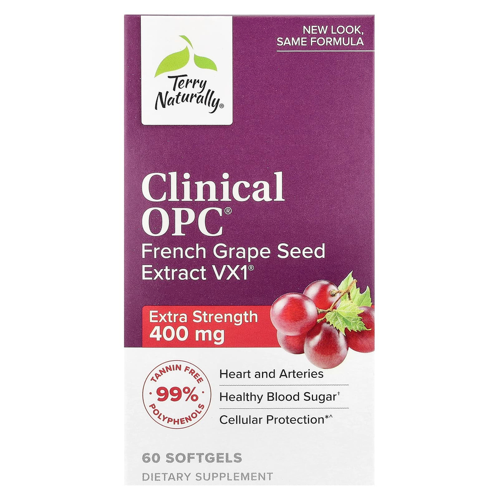 Terry Naturally, Clinical OPC®, 400 мг, 60 капсул