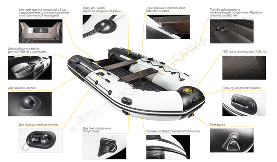 Надувная лодка Ривьера 4000 НДНД