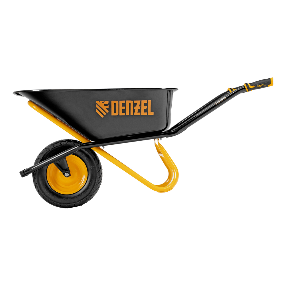 Тачка строительная, усиленная, объем 120 л, 220 кг, колесо 16х4.00-8 Denzel