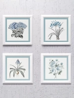 Картины на стену интерьерная на холсте 4 шт, 23*23 см