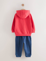 Толстовка с капюшоном и джоггеры в комплекте для малышей Next F60-093, Красный, Синий