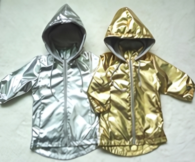 Ветровка для девочек на флисе серебро р. 92-98 (Ириска)