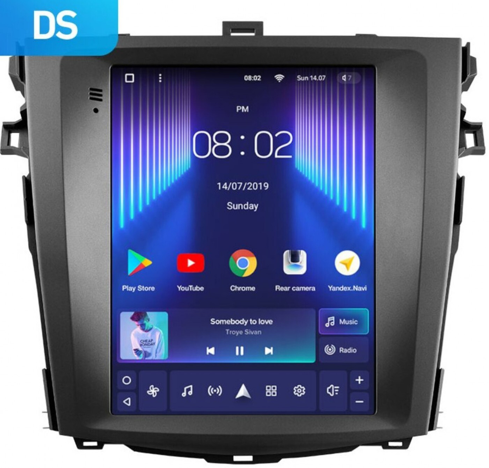 Магнитола для Toyota Corolla E150 2007-2013 - Teyes TPRO 2 экран 9.7" в стиле "Тесла" на Android 10, ТОП процессор, 4G SIM-слот