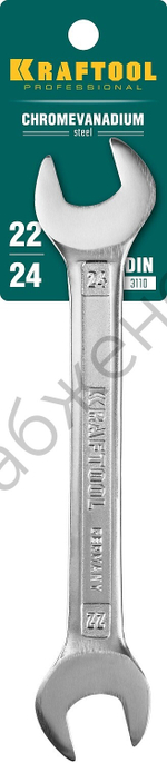 KRAFTOOL 22 х 24 мм, рожковый гаечный ключ (27033-22-24)