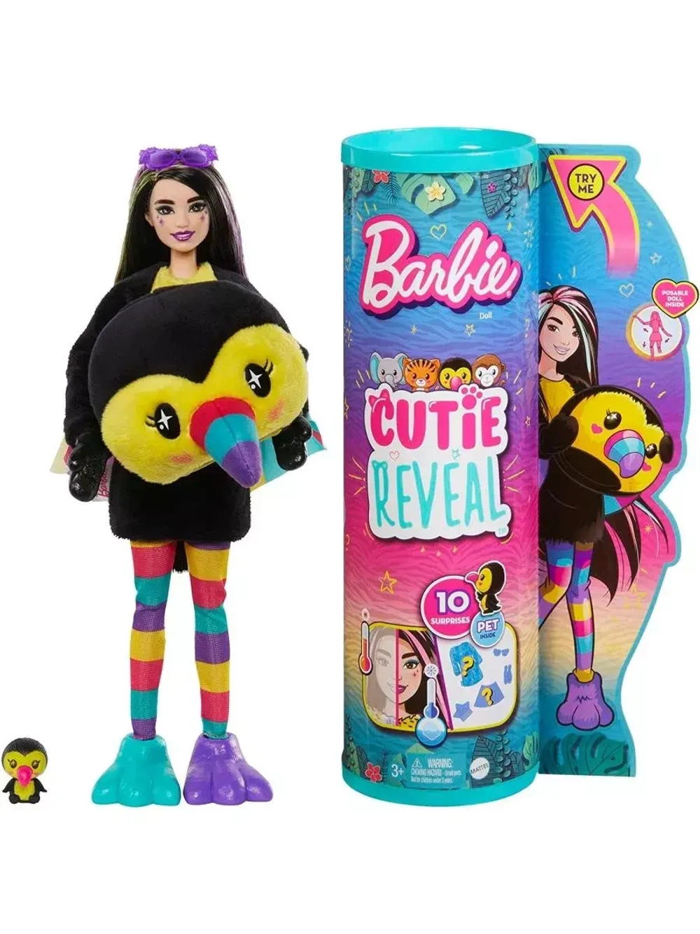 Кукла Барби Кьюти Ривл Cutie Reveal Тукан HKR00
