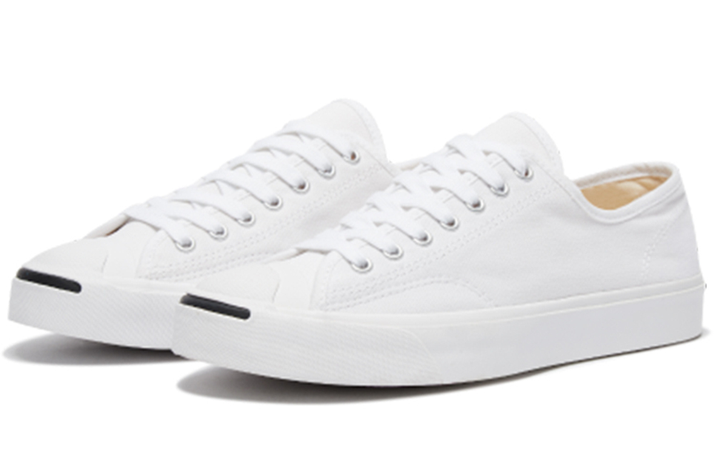 Converse Jack Purcell Open Mouth Laughter Wear-Resistant Slip Lightweight Canvas Shoes White