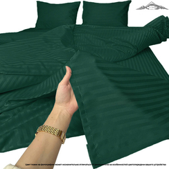 Сатин-страйп " Изумруд" | ш.240 см | 130 г/м² | хлопок-100%