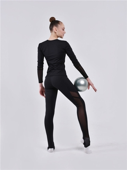 Лосины с пяткой и сеткой МФ