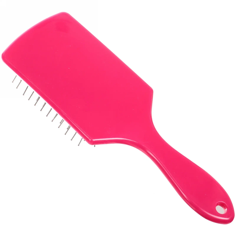 Расческа массажная «Valeria», прямоугольная, цвет фуксия, 24*8 22,5*7см (блистер Ultramarine)