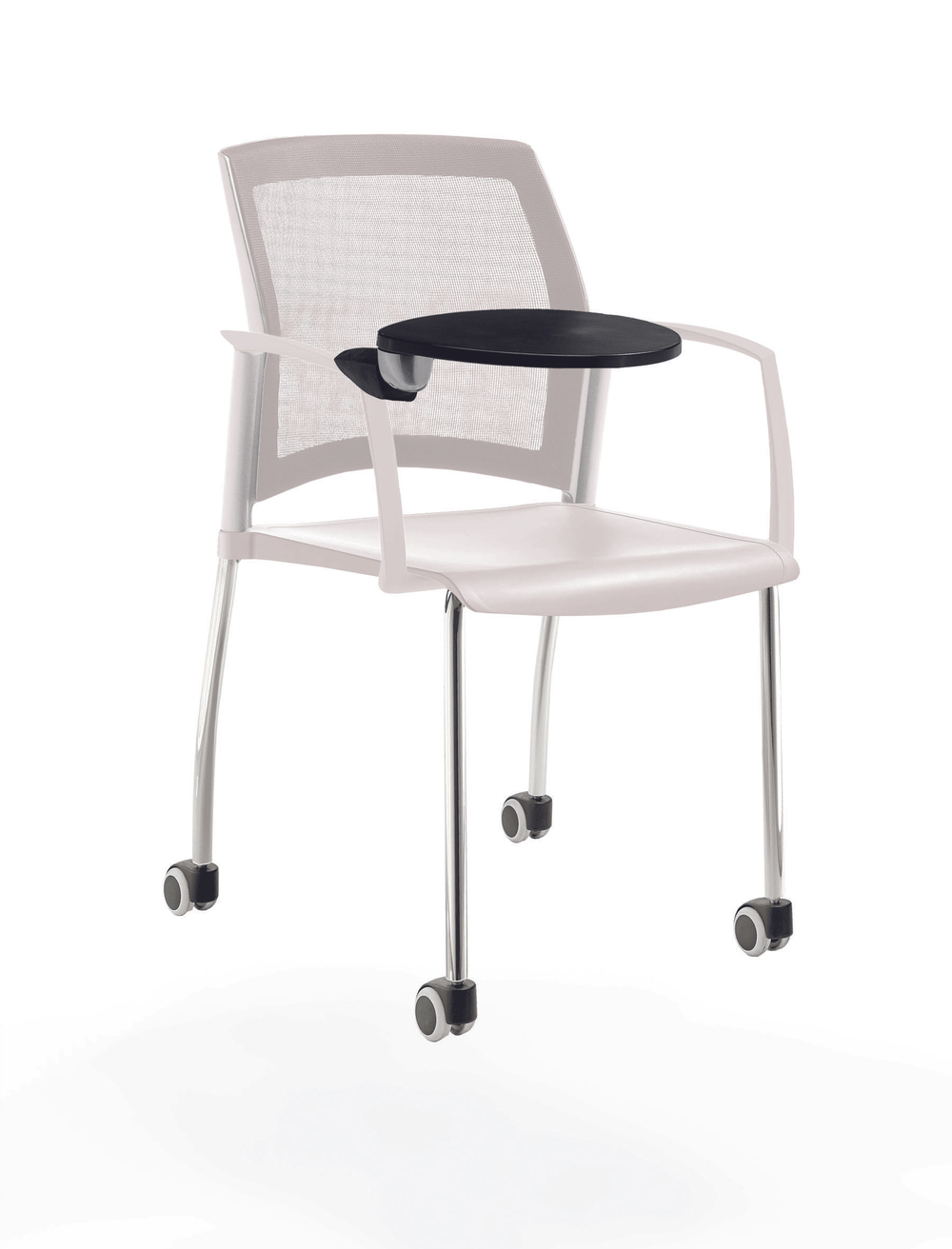 Rewind стул на 4 ногах и колесах со спинкой-сеткой