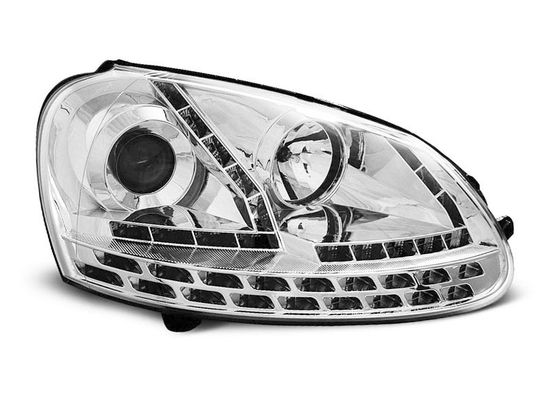 Передние фары VW Golf 5 daylight chrome