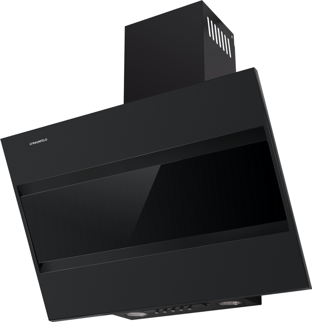 Каминная вытяжка Maunfeld BRIDGE 60 black glass black