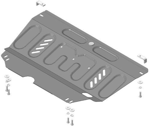 Защита стальная 2 мм двигателя для Citroen C3 Picasso; Peugeot 207 Motodor.71603