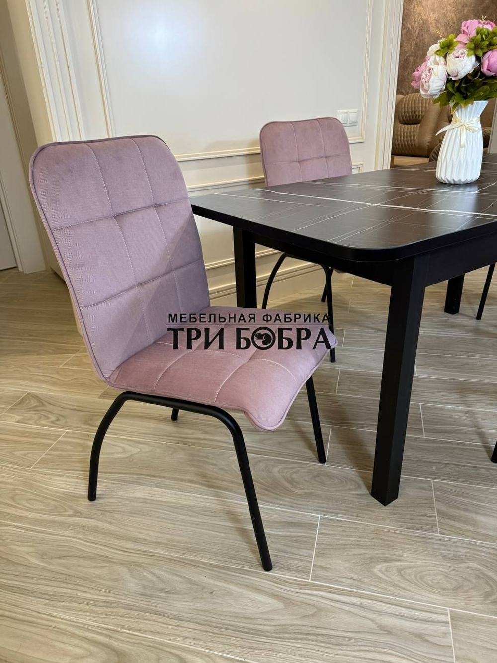 Большой кухонный стол "МАКСИ" Тунис и стулья "ЛОРД" 4 шт.