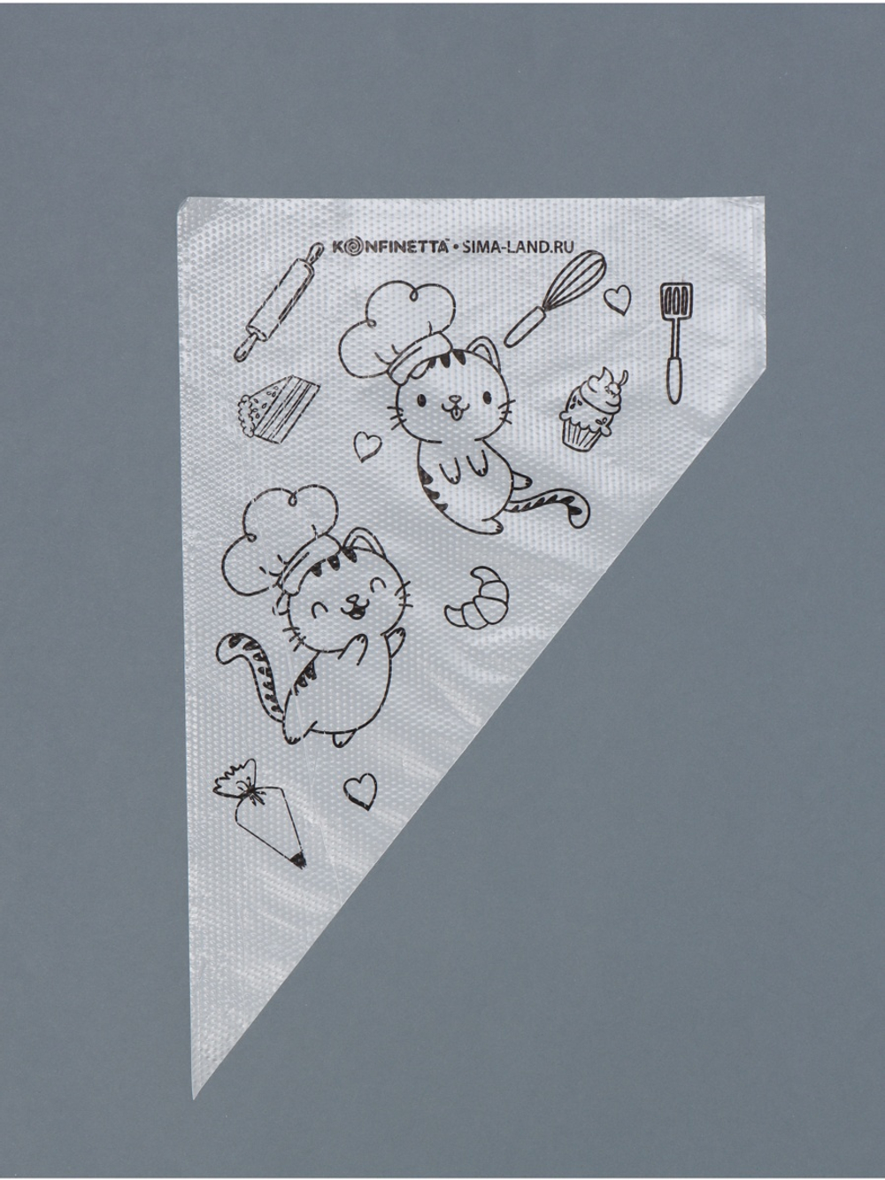 Кондитерские мешки «Котики» 35×20 см, 50 шт.