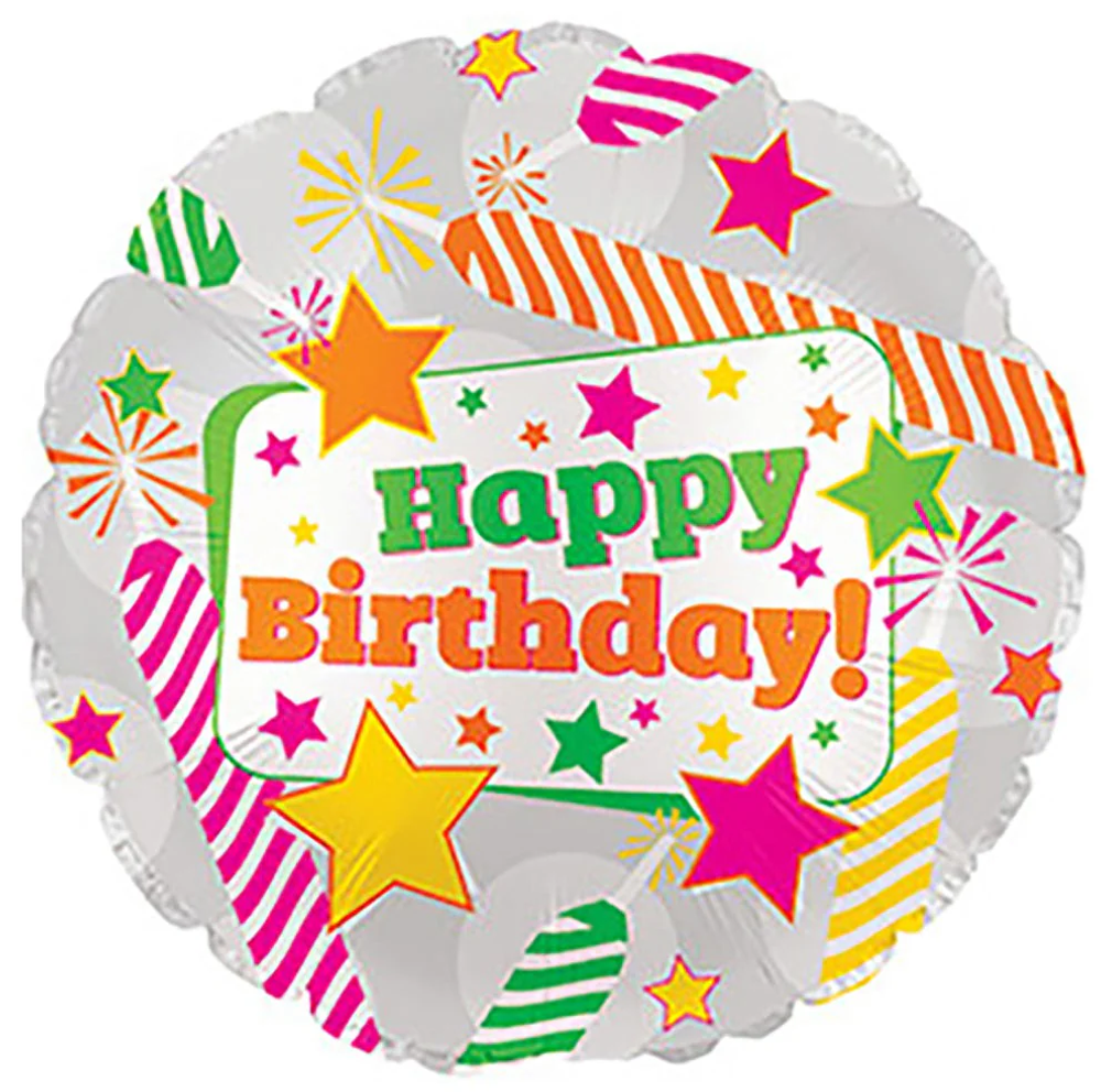 CTI 18" С днем ​​рождения неоновые свечи