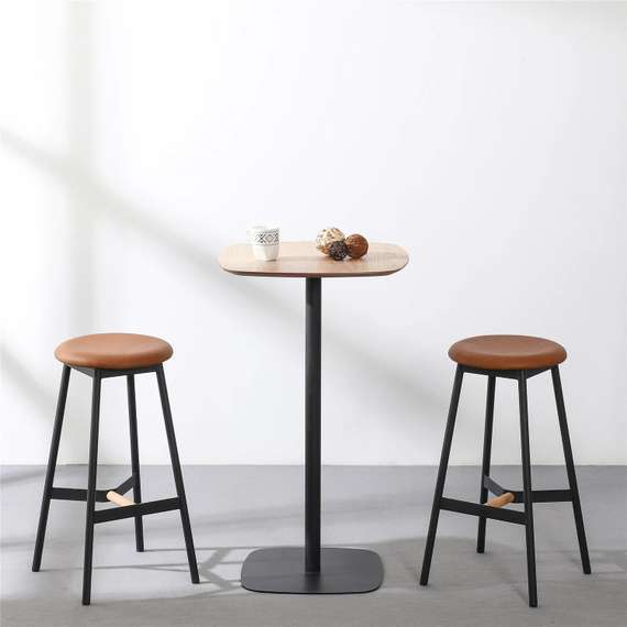 Барный стол Studio, 60х60х103 см, светлое дерево/черный