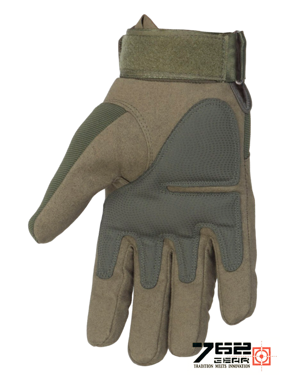 Перчатки полнопалые с костяшками Tactica 7.62 Gear Factory Pilot Gloves (OK-326). Олива