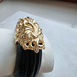 Браслет Inna Cytrine из чёрного люцита