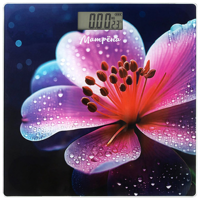 Весы напольные электронные МАТРЁНА MA-032B, до 150кг, стеклянная поверхность