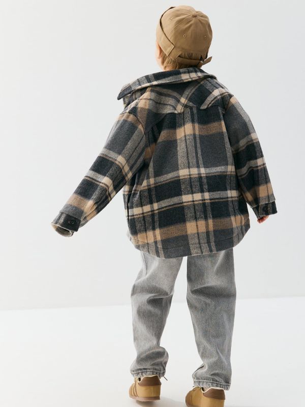 Пальто клетка 