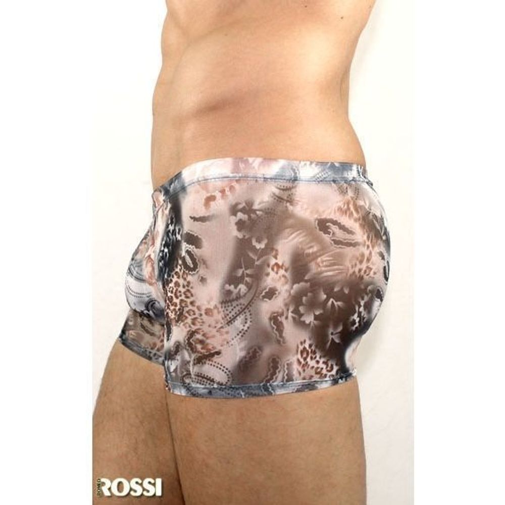Мужские трусы боксеры прозрачные леопард Romeo Rossi Hong Kong Leopard Boxer RR00214