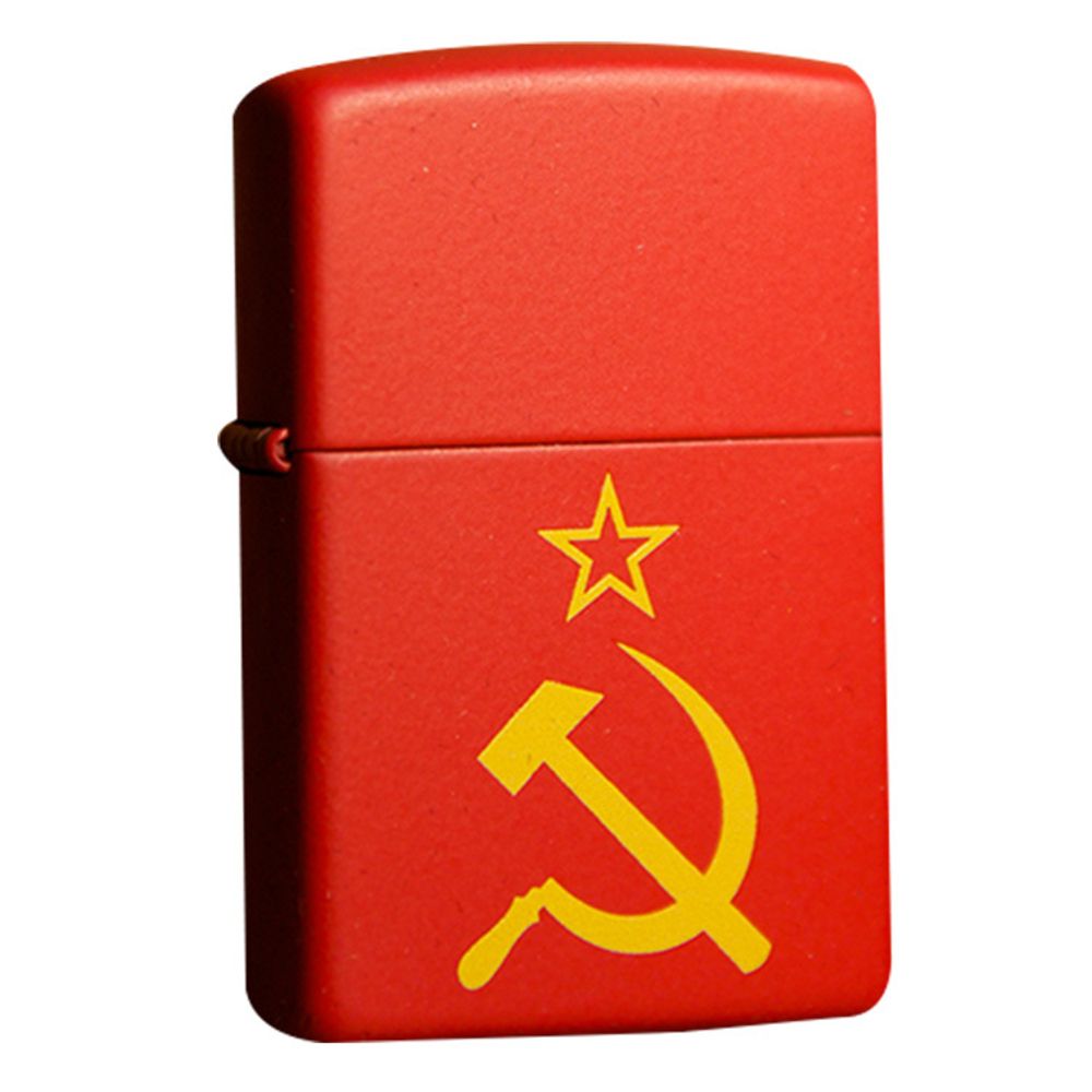 Зажигалка Zippo Серп и Молот на звезде (233 RUSSIAN HAMMER SICKLE)