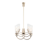 SL1402.223.08 Люстра подвесная ST-Luce Латунь/Прозрачный E14*8 40W ЭЛЕГРА