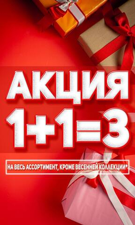 Акция 1+1=3