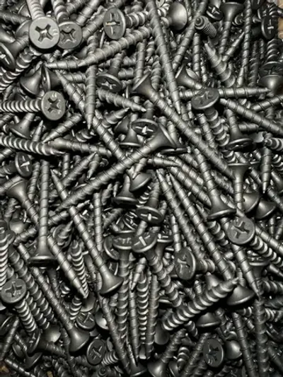 Саморезы по дереву 3.5х41 мм, черные фосфатированные, 1 кг