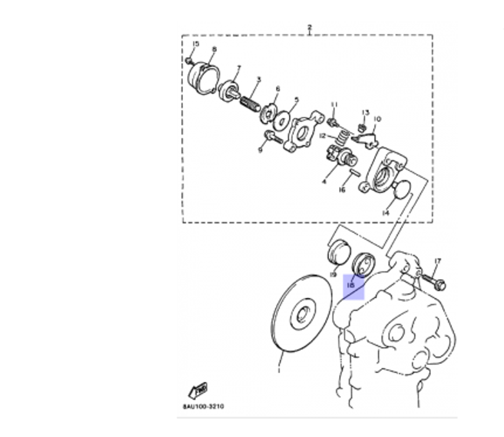 Тормозная колодка Yamaha VK540