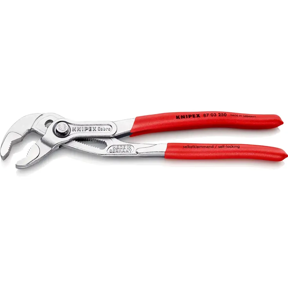 Клещи трубные Cobra® хромированные 250 мм Knipex 87 03 250