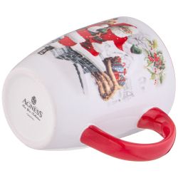 КРУЖКА AGNESS “С НОВЫМ ГОДОМ!" 11,5*8*10 СМ 300 МЛ (КОР=48ШТ.)