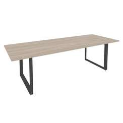 Onix Direct Стол переговорный на О-образном м/к O.MO-PRG-25 Дуб Аттик/Металл Антрацит 2580*980*750