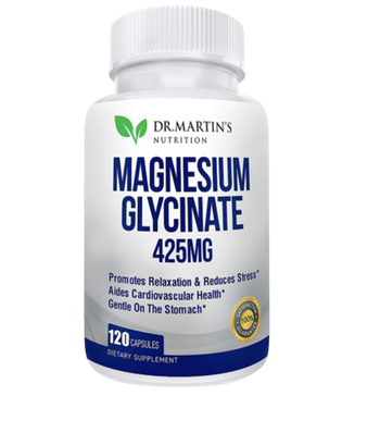 Dr.Martin's Nutrition Magnesium Glycinate 425 мг 120 капсул, Глицинат Магния, Магний