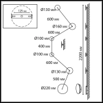 Декоративная подсветка Odeon Light GALAXY 7115/36WL