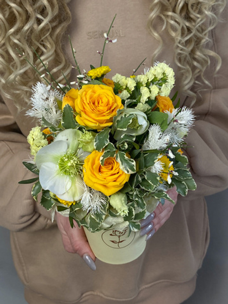 Композиция в стакане из коллекции "Лимонный тарт"