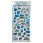 Наклейки гелевые "Аппетитное ассорти", 17,5х9 см, ассорти 6 видов, FUNSTER (ФАНСТЕР), 666083