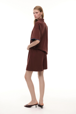 Шорты из хлопка (Ping-Pong Games), шоколадные