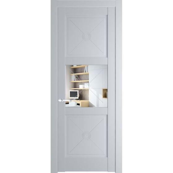 Межкомнатная дверь эмаль Profil Doors 1.4.2PM лайт грей остеклённая