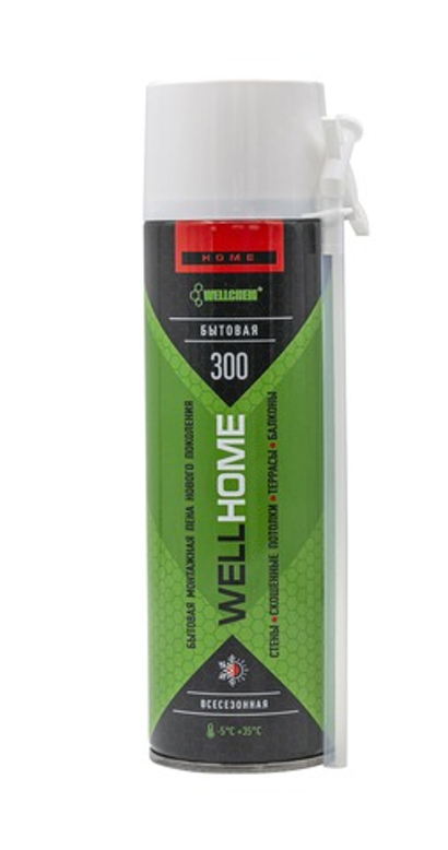 69-9-310 Пена монтажная бытовая WELLFOAM HOME 300, всесезонная, 650мл