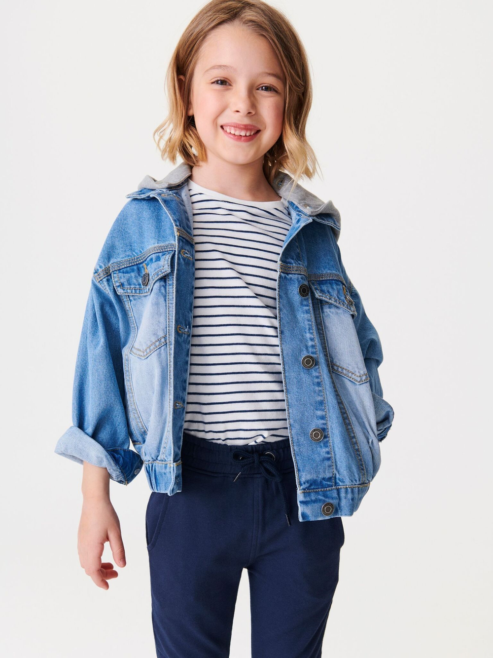 Джоггеры для девочки Next 302-732, Темно-синий