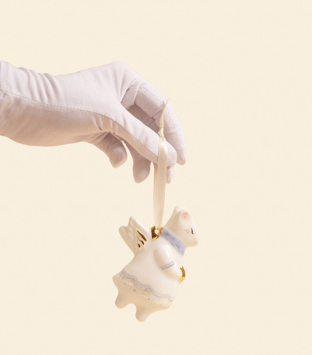 Елочная игрушка — Мышка-ангел | Reveri