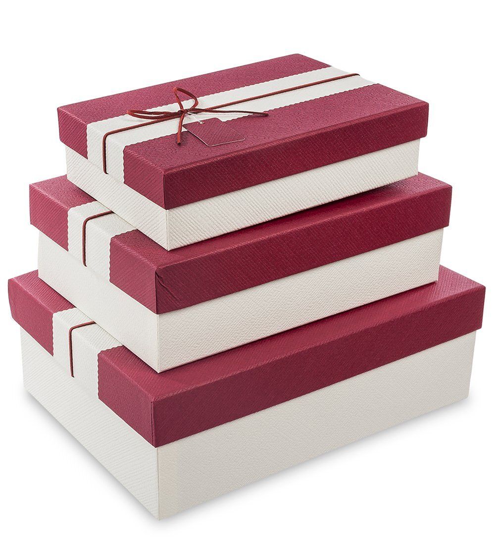 Packing Symphony WF-13-A Набор коробок из 3шт «Прямоугольник» цв.молочн./борд.