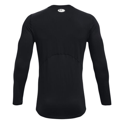 Мужское теннисное поло Under Armour Heatgear Fitted Long Sleeve Men - Black