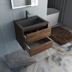 База под раковину Gio 600 подвесная, 2 выкатных ящика soft-close, C.Oak